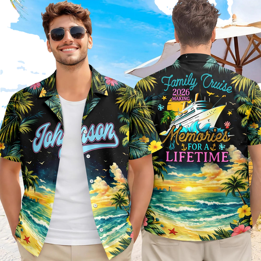 Personalized Family Cruise 2026 Making Memories For A Lifetime Hawaii Shirt, 250th Anniversary Gift Moonbestprint