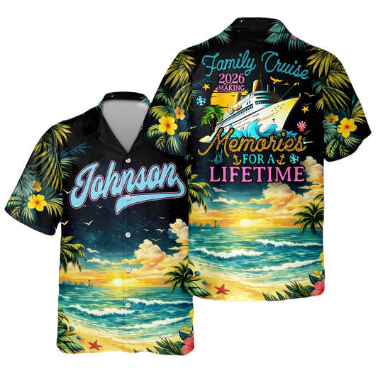 Personalized Family Cruise 2026 Making Memories For A Lifetime Hawaii Shirt, 250th Anniversary Gift Moonbestprint