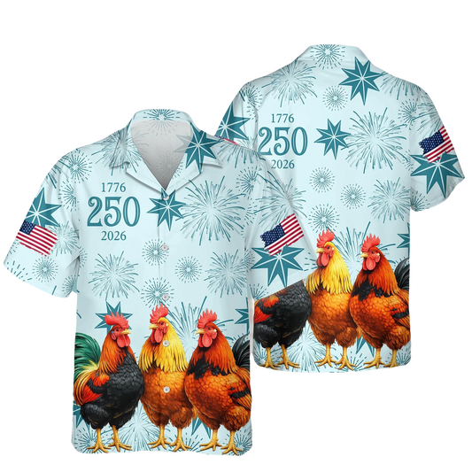 Personalized USA 250 Anniversary 1776-2026 Hawaii Shirt For Farmer, 250th Anniversary Gift Moonbestprint