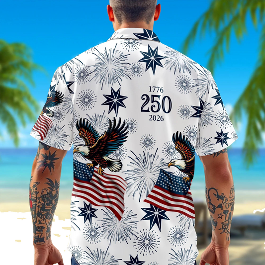 USA 250 Anniversary Eagle Semiquincentennial Hawaii Shirt 1, 250th Anniversary Gift Moonbestprint