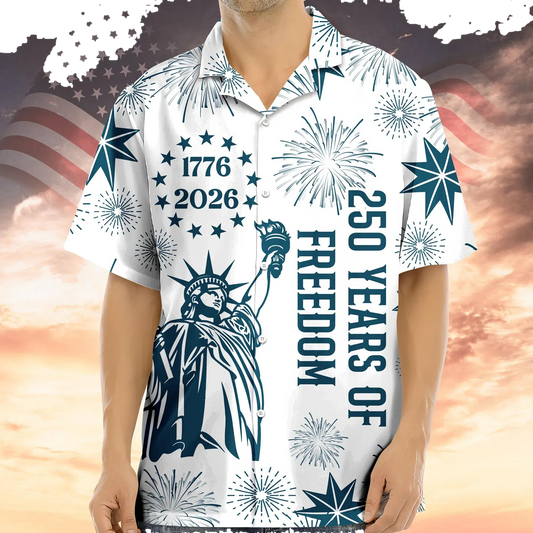 USA 250 Years of Independence 1776-2026 Hawaii Shirt 2, 250th Anniversary Gift Moonbestprint