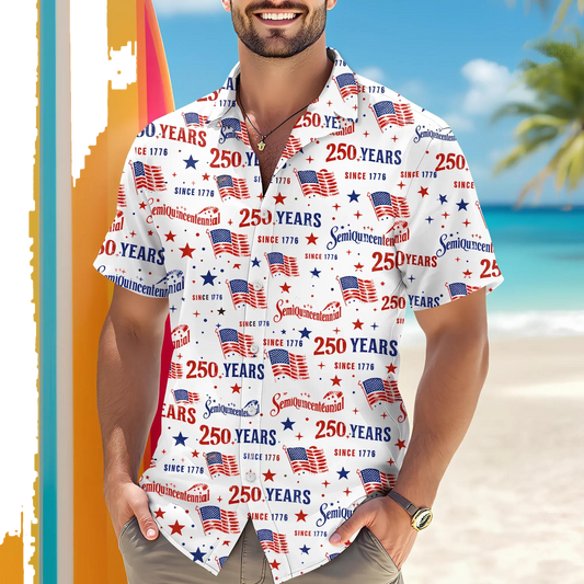 USA 250th Anniversary Semiquincentennial Hawaii Shirt, 250th Anniversary Gift Moonbestprint