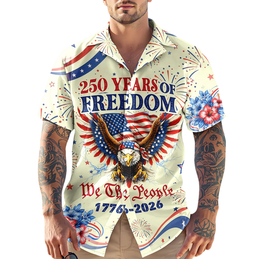 We The People - Honoring 250 Years of Freedom 1776-2026 Hawaii Shirt, 250th Anniversary Gift Moonbestprint