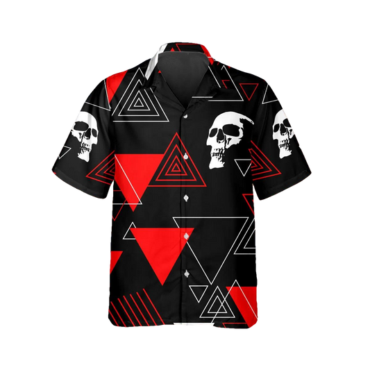 Head Caro Skull Hawaiian Shirt, Hawaiian Button Up Shirt, Tropical Shirts For Men Moonbestprint