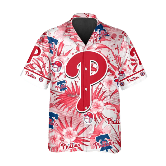 Philadelphia Phillies Hawaiian Shirt, Phillies Hawaiian Shirt, MLB Hawaiian Shirt Moonbestprint