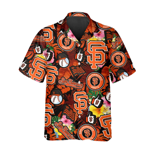Pattern San Francisco Giants Hawaiian Shirt, SF Giants Aloha Shirt Moonbestprint