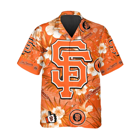 San Francisco Giants Hawaiian Shirt, MLB Hawaiian Shirt Gift For Fans Moonbestprint