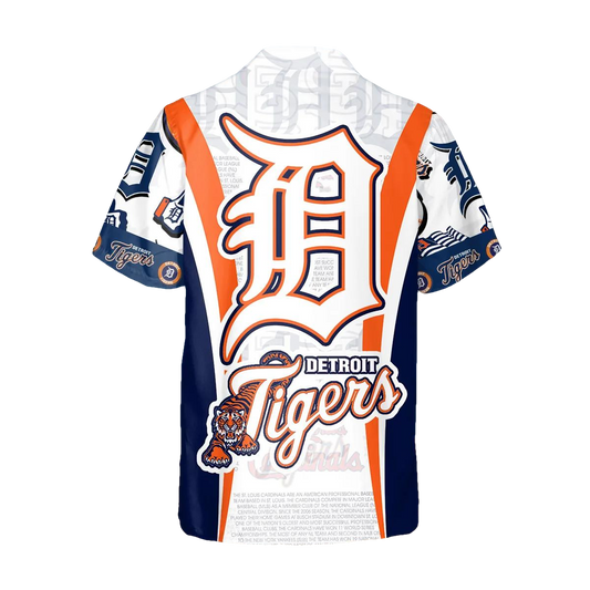 Legends Detroit Tigers Hawaiian Shirt, Detroit Tigers Aloha Shirt, MLB Hawaiian Shirt Moonbestprint