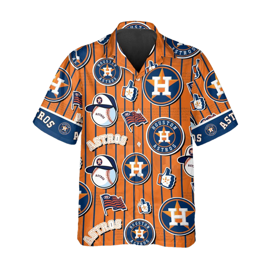 Pattern Houston Astros Hawaiian Shirt, Houston Astros Aloha Shirt Moonbestprint