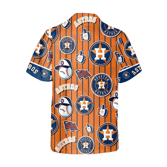 Pattern Houston Astros Hawaiian Shirt, Houston Astros Aloha Shirt Moonbestprint