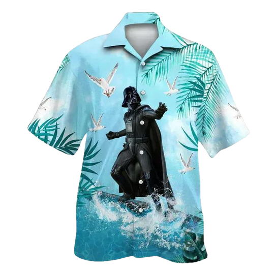 Star Wars Hawaiian Shirt, Darth Vader Hawaiian Shirt, Men's Star Wars Hawaiian Shirt Moonbestprint