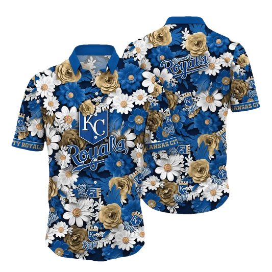 Kansas City Royals MLB Flower Aloha Hawaiian Shirt 18, MLB Hawaiian Shirt Moonbestprint