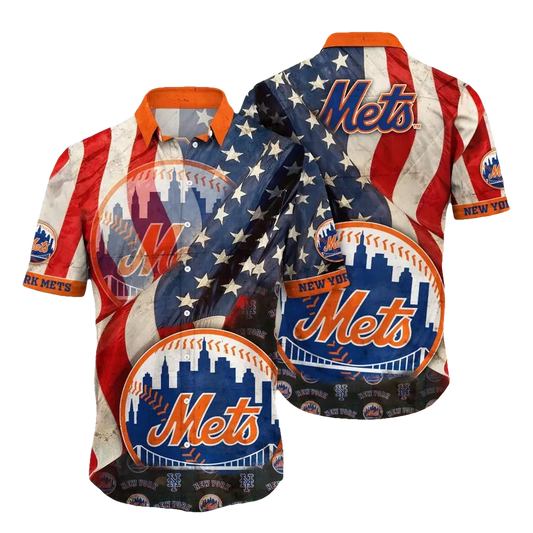 New York Mets MLB Flower Aloha Hawaiian Shirt 11, MLB Hawaiian Shirt Moonbestprint