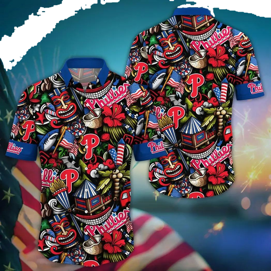 Philadelphia Phillies MLB Aloha Hawaiian Shirt 3, MLB Hawaiian Shirt Moonbestprint