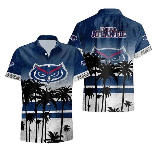 Florida Atlantic Owls Style Hot Trending Summer Aloha Hawaiian Shirt, NCAA Hawaiian Shirt Moonbestprint