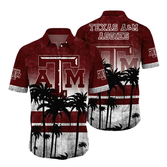 Texas A&M Aggies Aloha Hawaiian Shirt, NCAA Hawaiian Shirt Moonbestprint