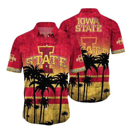 Iowa State Cyclones Aloha Hawaiian Shirt, NCAA Hawaiian Shirt Moonbestprint