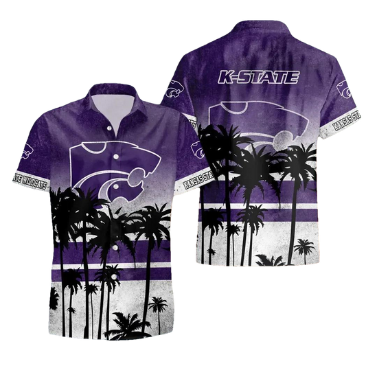 Kansas State Wildcats Style Hot Trending Summer Aloha Hawaiian Shirt, NCAA Hawaiian Shirt Moonbestprint