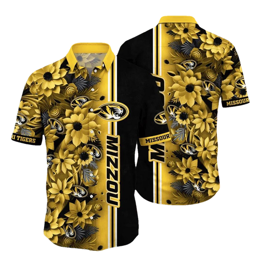Missouri Tigers NCAA Flower Aloha Hawaiian Shirt 3, NCAA Hawaiian Shirt Moonbestprint