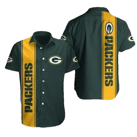 Green Bay Packers 1 Nfl Gift For Fan Football Graphic Print Short Sleeve Hawaiian Shirt, NFL Hawaiian Shirt Moonbestprint