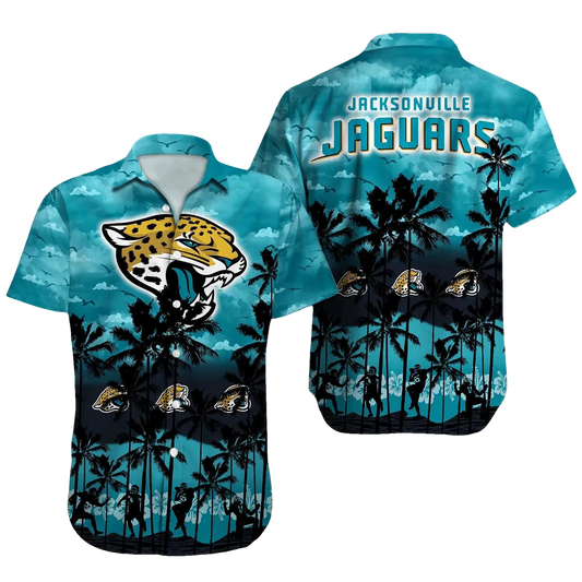 Jacksonville Jaguars Hawaiian Shirt, NFL Hawaiian Shirt Moonbestprint