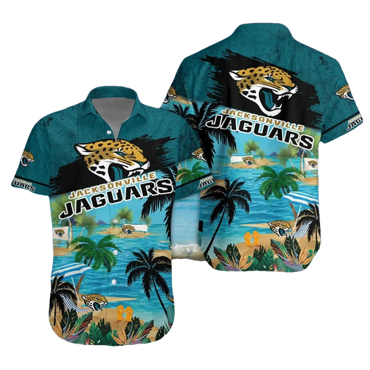 Jacksonville Jaguars Aloha Shirt, NFL Hawaiian Shirt Moonbestprint
