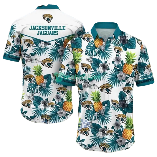 Jacksonville Jaguars Pineapple Tropical Hawaiian Shirt, NFL Hawaiian Shirt Moonbestprint