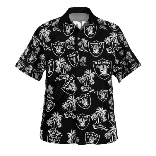 Las Vegas Raiders Tropical 3D Hawaiian Shirt, NFL Hawaiian Shirt Moonbestprint
