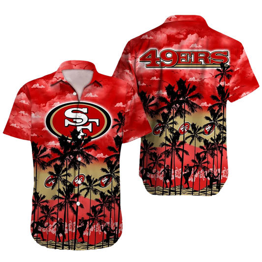 San Francisco 49ers Hawaiian Shirt, NFL Hawaiian Shirt Moonbestprint