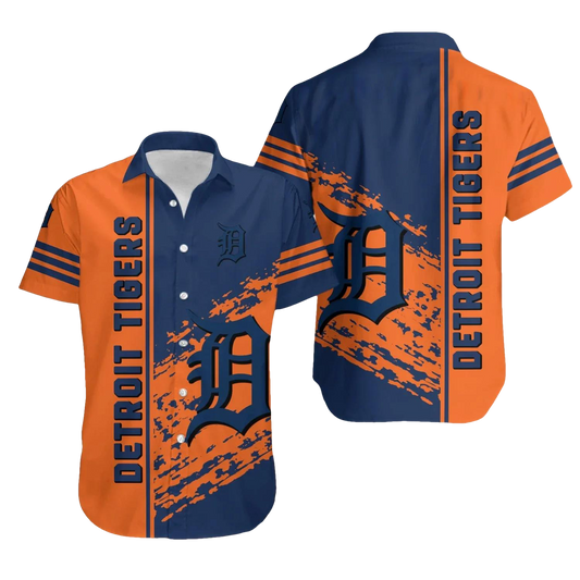 Detroit Tigers Hawaiian Shirt Quarter Style - MLB, MLB Hawaiian Shirt Moonbestprint