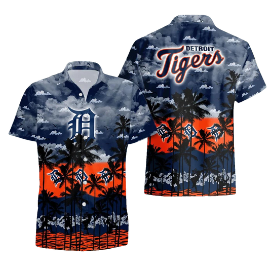 Detroit Tigers Hawaiian Shirt Trending Summer. Gift For Detroit Tigers Fan, MLB Hawaiian Shirt Moonbestprint