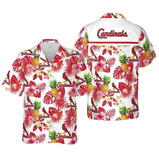 St. Louis Cardinals Hawaiian Shirt Men And Women, Summer Button Down Mens Hawaiian Shirts, MLB Hawaiian Shirt Moonbestprint