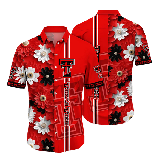 Texas Tech Red Raiders NCAA Hawaiian Shirt 2, NCAA Hawaiian Shirt Moonbestprint