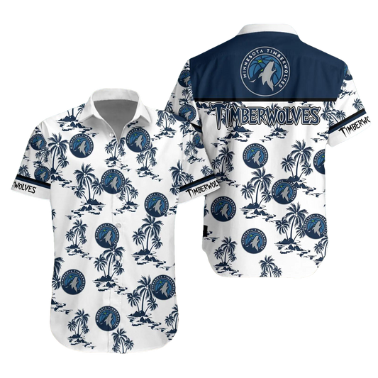 Minnesota Timberwolves Hawaii Shirt, NBA Hawaiian Shirt Moonbestprint