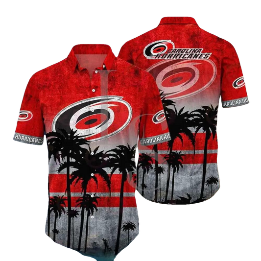 Carolina Hurricanes NHL Hawaiian Shirt Style Hot Trending Summer, NHL Hawaiian Shirt Moonbestprint