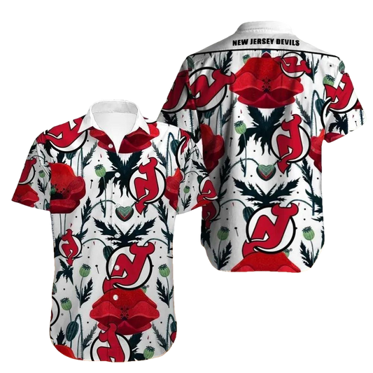 New Jersey Devils Hawaiian Shirt 3, NHL Hawaiian Shirt Moonbestprint