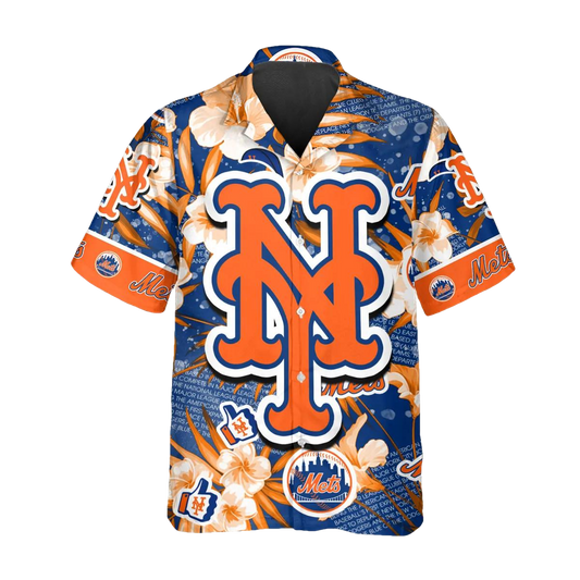 New York Mets Hawaiian Shirt, MLB Hawaiian Shirt Gift For Fans Moonbestprint