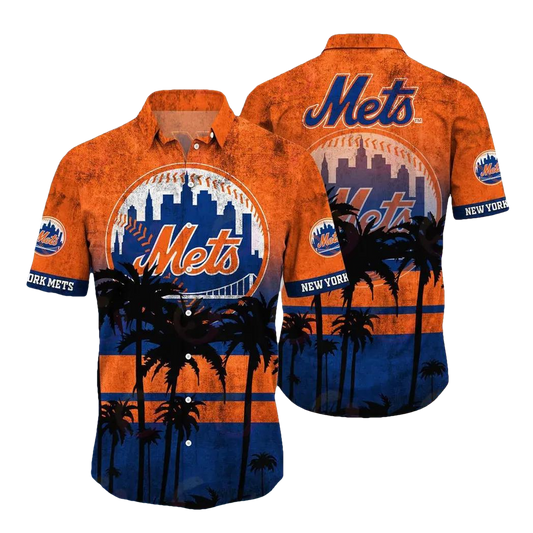 New York Mets MLB Aloha Hawaiian Shirt 1, MLB Hawaiian Shirt Moonbestprint