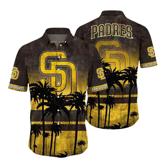 San Diego Padres MLB Aloha Hawaiian Shirt 1, MLB Hawaiian Shirt Moonbestprint