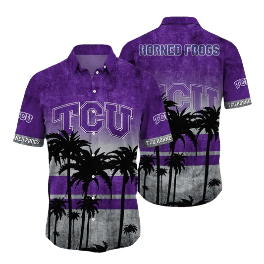 TCU Horned Frogs Aloha Hawaiian Shirt, NCAA Hawaiian Shirt Moonbestprint
