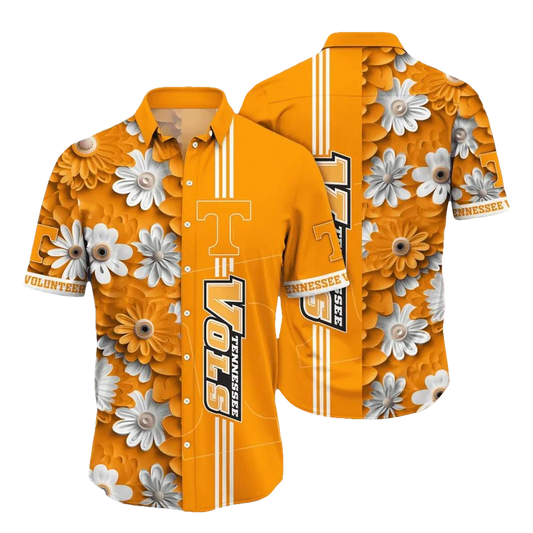 Tennessee Volunteers Style Hot Trending Summer NCAA Flower Aloha Hawaiian Shirt, NCAA Hawaiian Shirt Moonbestprint