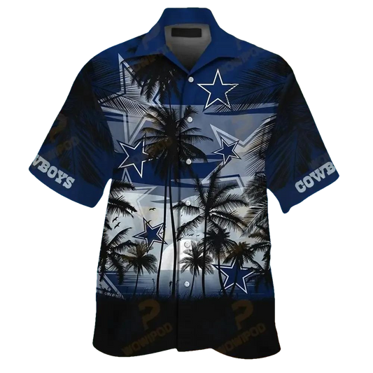 Nfl Dallas Cowboys Tropical Hawaiian Shirt, NFL Hawaiian Shirt Moonbestprint