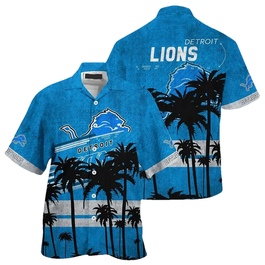 Detroit Lions Nfl Hawaiian Sas This Summer Beach Shirt Gift For Best Fans, NFL Hawaiian Shirt Moonbestprint