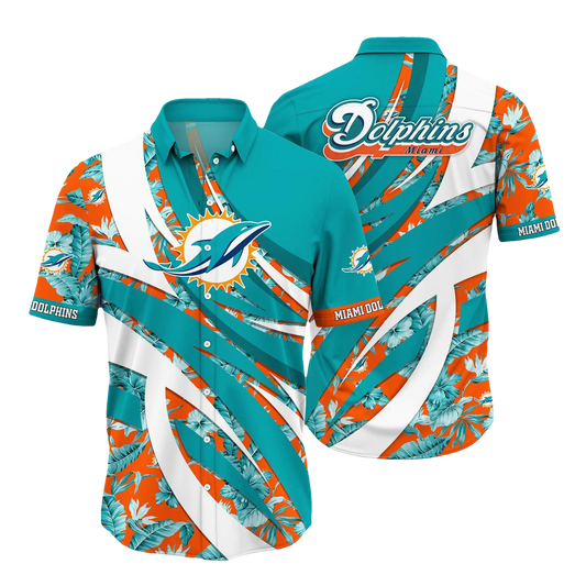 Miami Dolphins NFL Style Hot Trending 3D Hawaiian Shirt 2, NFL Hawaiian Shirt Moonbestprint