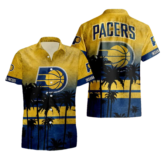 Indiana Pacers Aloha Hawaiian Shirt, NCAA Hawaiian Shirt Moonbestprint