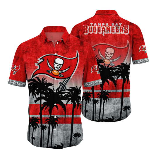 Tampa Bay Buccaneers Hawaii Shirt Short Style Hot Trending Summer, NFL Hawaiian Shirt Moonbestprint