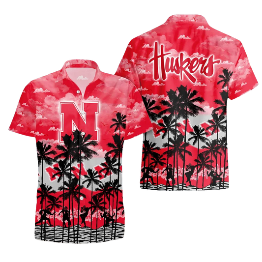 Nebraska Cornhuskers Hawaiian Shirt Trending Summer, NCAA Hawaiian Shirt Moonbestprint