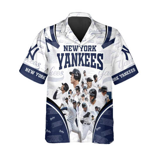 Legends New York Yankees Hawaiian Shirt, Hawaiian Yankees Shirt, MLB Hawaiian Shirt Moonbestprint