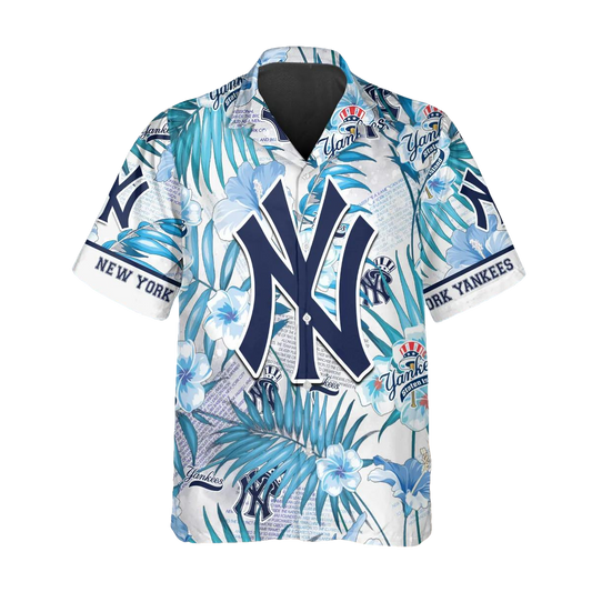 New York Yankees Hawaiian Shirt, MLB Hawaiian Shirt Gift For Fans Moonbestprint