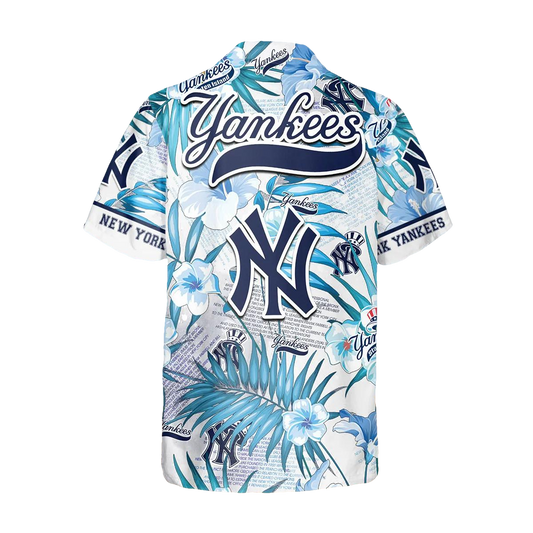 New York Yankees Hawaiian Shirt, MLB Hawaiian Shirt Gift For Fans Moonbestprint